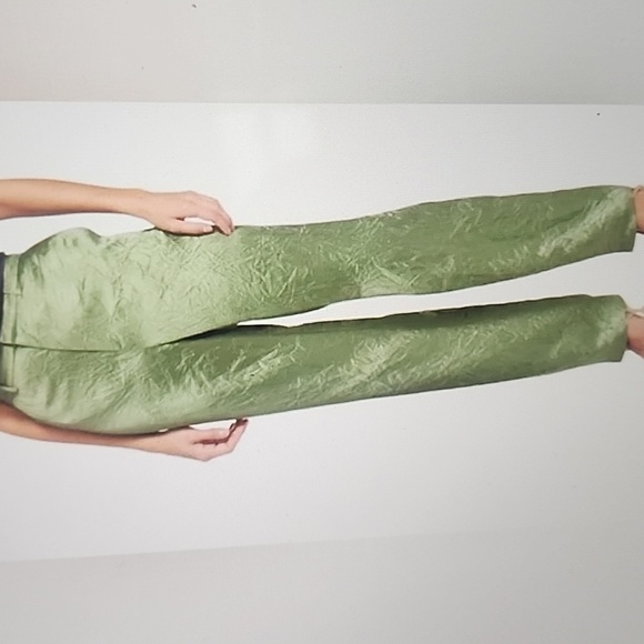 cinq a sept Pants - CINQ A SEPT KASID CRINKLED SATIN STRAIGHT LEG PANTS SIZE 8,10